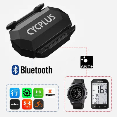 Bộ Cảm Biến Tốc Độ & Vòng Tua Xe Đạp Cycplus C3 ANT+ Bluetooth Bike Cadence Speed Sensor Tương Thích Garmin Bryton Cateye XOSS