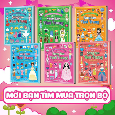 Sách Sáng tạo thời trang (Hơn 100 stickers)