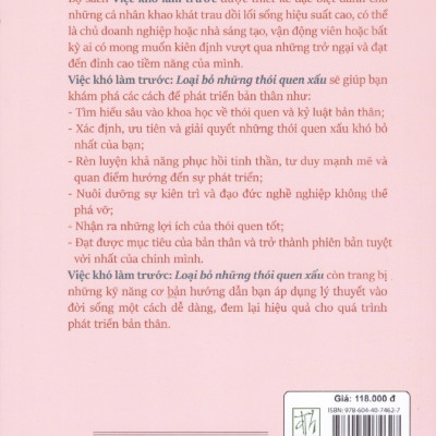 Việc khó làm trước - Loại bỏ những thói quen xấu