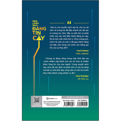 Nhà Lãnh Đạo Đáng Tin Cậy - 9 thói quen tạo dựng lòng tin trong kinh doanh