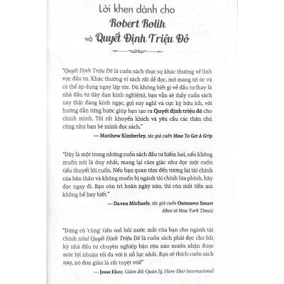 Quyết Định Triệu Đô - Vanlangbooks