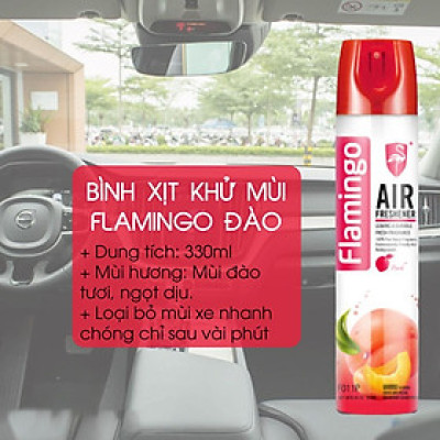 Nước Hoa Xịt Khử Mùi Hôi Ô Tô Flamingo F011 330ml khử mùi xe mới, mùi hôi nội thất mùi điều hoà