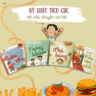 Bé Học Ứng Xử - LionBooks - Bộ 4 cuốn bồi cứng - Định hướng hành vi ngay từ giai đoạn đầu đời cho bé 
