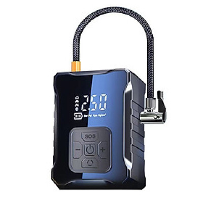 Máy Bơm Lốp Xe Máy Xe Đạp Không Dây Thế Hệ Mới 2025 150PSI LED Display Nhỏ Gọn Mạnh Mẽ Tự Động Ngắt Khi Đủ Hơi