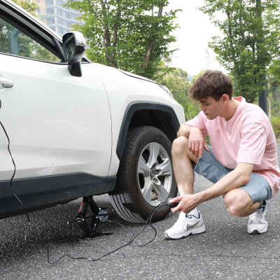 Bộ nâng kích gầm điện ô tô nhãn hiệu ROGTZ Công suất 100W, tải trọng 2000kg, Điện Áp : DC12V, dòng 10A - Hàng nhập khẩu