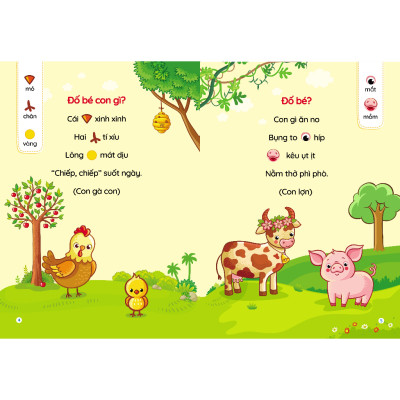 Sách - Thơ truyện đồng dao câu đố truyện tiềm thức cho bé tập nói tập đọc