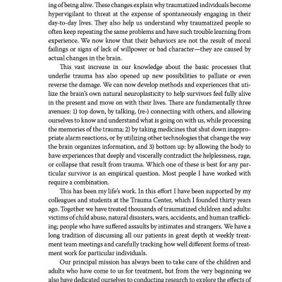 The Body Keeps The Score: Brain, Mind, And Body In The Healing Of Trauma