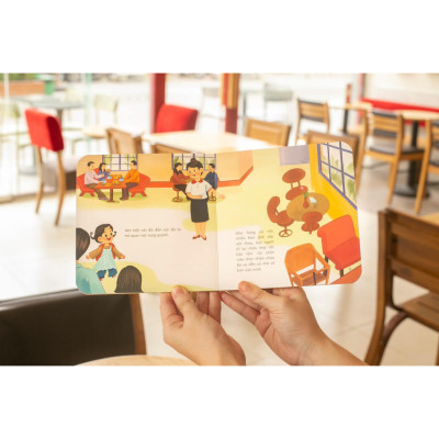 Sách - Bộ Bé học ứng xử 4 cuốn giấy bồi cứng - Lionbooks