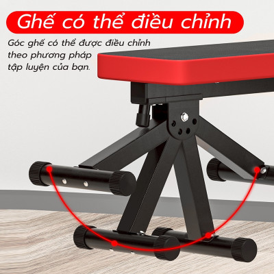 BG Ghế Tập Tạ SU- 330 - 331 Đa Năng Kết Hợp Giá Đỡ ,Hỗ trợ tập các bài tập tạ, cơ bụng, cơ tay gấp gọn  (hàng nhập khẩu)