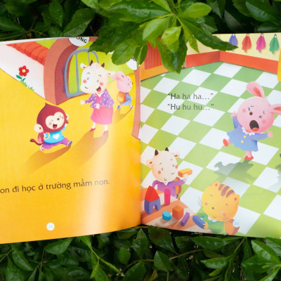 Sách Những câu chuyện nhỏ giúp bé lớn khôn - bé không cáu giận, tránh xa nguy hiểm, đừng tùy tiện ôm hôn con, đừng làm vậy nhé