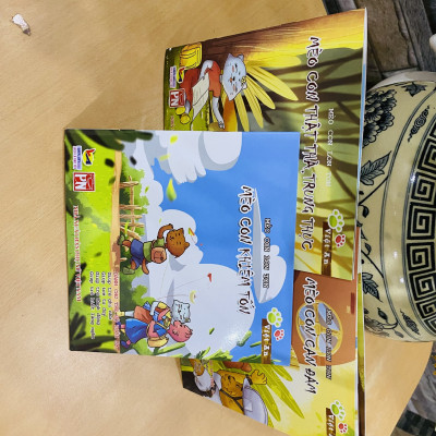 COMBO 3 TẬP MÈO CON LON TON: MÈO CON CAN ĐẢM + MÈO CON KHIÊN TỐN + MÈO CON THẬT THÀ, TRUNG THỰC