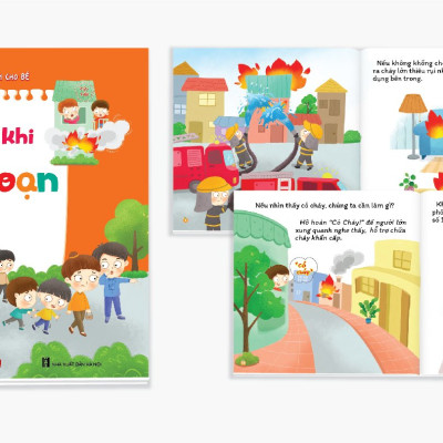 Sách - Kỹ năng thoát hiểm - Bộ sách cẩm nang an toàn cho bé 3 đến 12 tuổi - Trọn bộ 6 cuốn