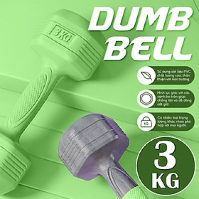 Tạ Tập Tay Nhựa 314 - 3KG cao cấp tập tay tại nhà ( hàng nhập khẩu)