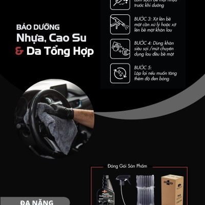 Dung Dịch Bảo Dưỡng Nhựa, Cao Su & Da Tổng Hợp Ô Tô SUPERONE Plastic, Rubber and Vinyl Protector - Universal SOUTHWALL A302