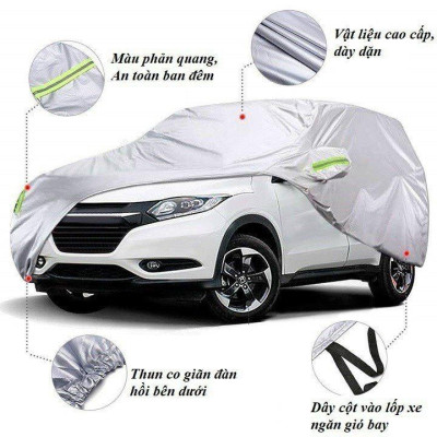 Bạt phủ trùm bảo vệ xe ô tô Honda Civic , bạt vải dù Oxford cao cấp bao trùm xe oto sedan 5 chỗ ,áo bọc xe