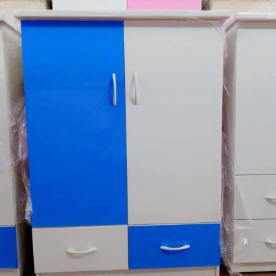 Tủ nhựa đài loan 2 cánh 2 ngăn xanh trắng (cao 1m15 x rộng 85cm x sâu 45cm)