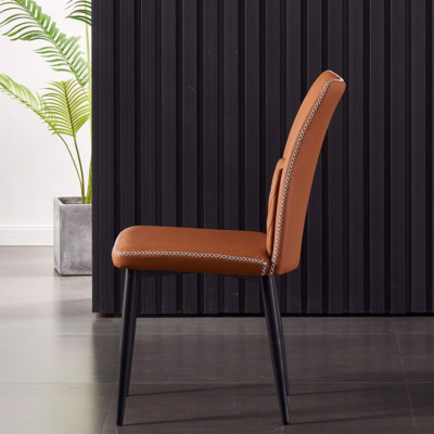 Ghế ăn bọc da Tundo trám giữa sáng tạo kích thước 45 x 46 x 84cm