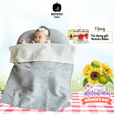 Bộ chăn gối chống trào ngược Rototo bebe nhập khẩu Hàn Quốc khắc phục tình trạng trào ngược dạ dày hiệu quả