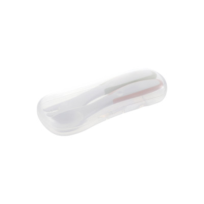 Bộ muỗng và nĩa TLI Richell Nhật Bản - bước 3 có hộp đựng cho bé tự ăn | Baby