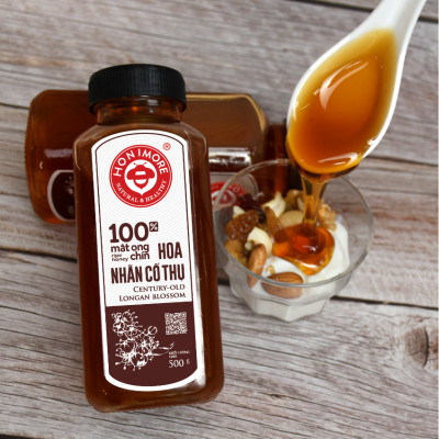 Combo Mật ong rừng nguyên chất Nhãn Cổ Thụ Honimore 500g và mật ong rừng nguyên chất 500g- giúp tăng cường đề kháng