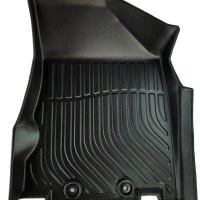 Thảm lót sàn xe ô tô Infiniti QX60 2014 - nay Nhãn hiệu Macsim chất liệu nhựa TPE cao cấp màu đen