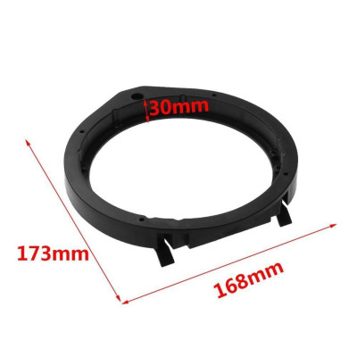 Combo Dưỡng loa cánh Honda loại 1 mẫu viền dày kèm giắc nối tiếp viền loa cánh Honda 6.5 inch (16cm)