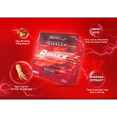 DMAXX thức uống bổ sung vitamin năng lượng không đường DAMODE 17 gói dùng thử màu đỏ