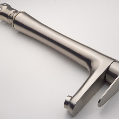 Vòi lavabo điếu nóng lạnh, Inox SUS 304 Eurolife EL-T023 (Trắng vàng )