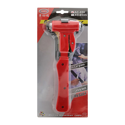 Búa phá kính thoát hiểm ô tô tàu xe loại to có đế gài AC-859