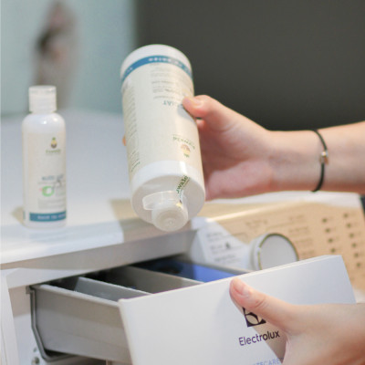 Nước giặt quần áo hữu cơ Fuwa3e an toàn cho bé chuyên giặt lụa hương bạc hà 500ml