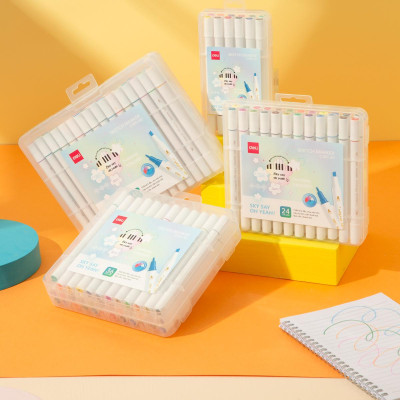 Hộp Bút 36 Màu Deli Sketch Marker - Phiên Bản Sơn Tùng M-TP Giới Hạn - Deli C185-36