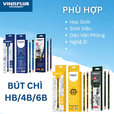 Bút Chì Vinaplus HB/4B/6B