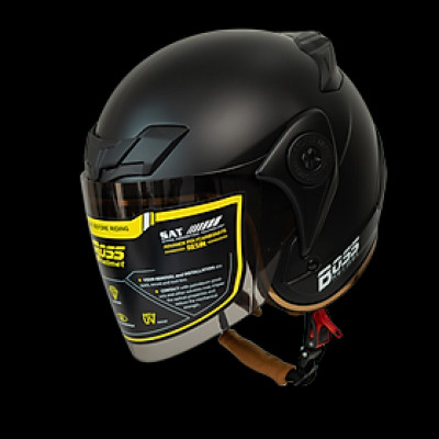 Nón Bảo Hiểm Moto 3/4 Đầu Có Kính BOSS AT22 (Đa Dạng Màu Sắc)