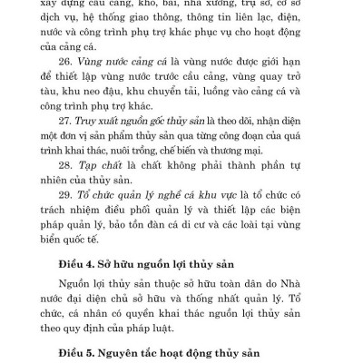 Luật thủy sản năm 2017 sửa đổi, bổ sung năm 2020, 2024 (bản in 2024)