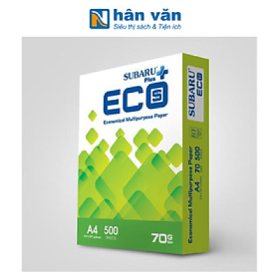 Giấy Eco Subaru Plus A4 70gsm