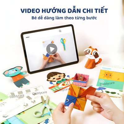 *TẶNG KÈM KÉO* Đồ Chơi Trí Tuệ Sticker cho bé Let’s Play With Stikers, Đồ Chơi Giáo Dục Sáng Tạo