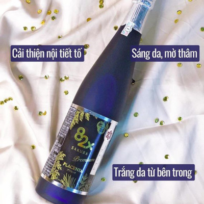 82X PLACENTA SAKURA PREMIUM (DÒNG CAO CẤP) 450.000mg Nhau Thai "Heo Hạnh Phúc" -  Nước Uống Đẹp Da Đến Từ Nhật Bản 500ml