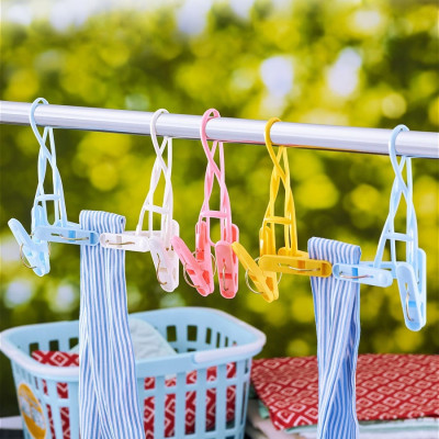 Combo chậu nhựa tròn 2.9L + set 20 kẹp phơi quần áo - made in Japan