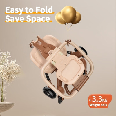 Xe đẩy cho bé, Xe đẩy gấp gọn em bé đi du lịch siêu gọn nhẹ (Tặng Kèm Đệm Ghế, Có Thể Đảo Chiều)