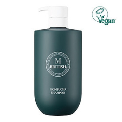Dầu gội đầu giảm gàu, ngăn gãy rụng phục hồi tóc hư tổn BRITISH M Kompucha Shampoo