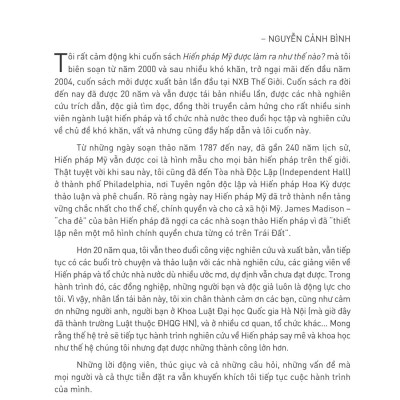 Hiến Pháp Mỹ Được Làm Ra Như Thế Nào?