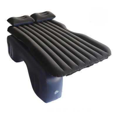 Giường nệm hơi ô tô xe hơi cao cấp dày loại 1 mặt nhung thoáng mát đế rời đi kèm bơm điện và bộ gối - Đen