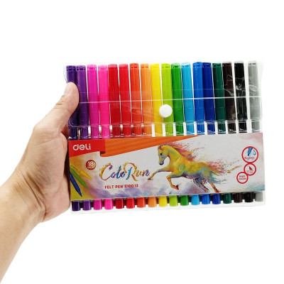 Bút Dạ Nước 18 Màu - Deli C10013