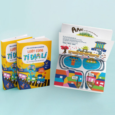 Combo 2 Cuốn sách: Sách Chuyển Động Scanimation - Lướt Cùng Tí Địa Lí + Sinh Vật Thần Thoại Khắp Thế Gian