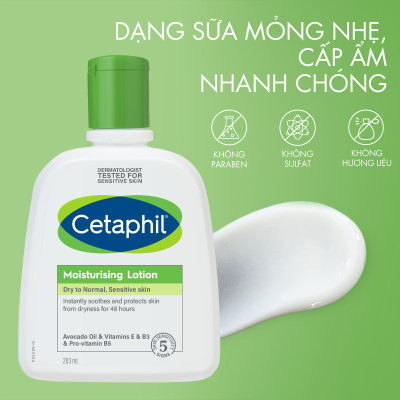 Sữa Dưỡng Ẩm Toàn Thân Và Da Mặt Cetaphil Moisturizing Lotion (200ml)
