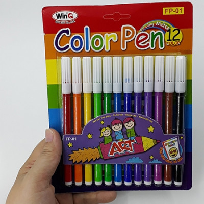 Bộ Bút Lông Màu Color Pen WinQ FP-01 (12 Màu)
