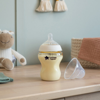 Bình sữa Tommee Tippee Natural Start PPSU ty siêu mềm tự nhiên 260ml, núm ty đi kèm 3 - 6 tháng