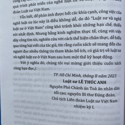 Luật Sư Và Nghề Luật Sư Ở Việt Nam 
