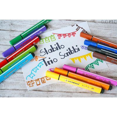 Bút lông màu STABILO Trio Scribbi CLK368 - Đỏ (48)