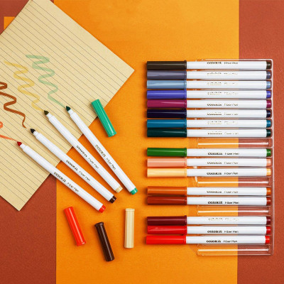 Hộp 20 Bút Lông Màu Pastel Rửa Được Washable Fiber Pen - Colokit SWM-C008